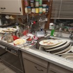 messy kitchen