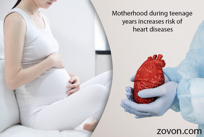 Motherhood during teenage years increases risk of heart diseases