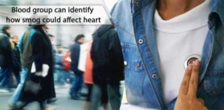 blood group can identify how smog could affect heart