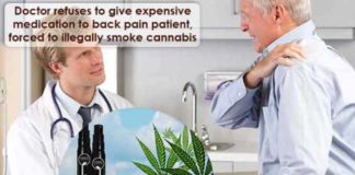 Doctor refuses to give expensive medication to back pain patient, forced to illegally smoke cannabis doctor refuses to give expensive medication to back pain patient forced to illegally smoke cannabis