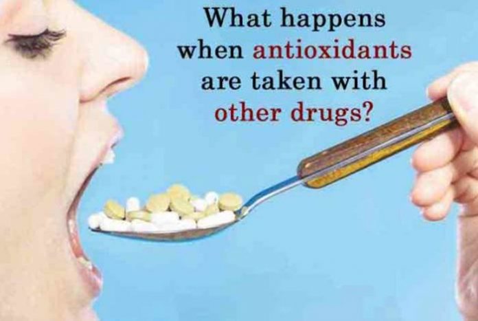 here is what happens when antioxidants are taken with other drugs