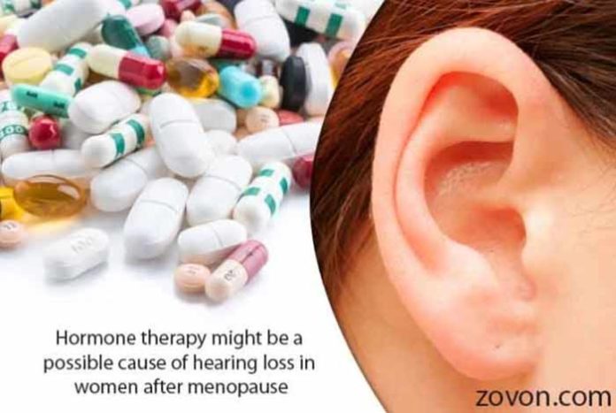 hormone therapy might be a possible cause of hearing loss in women after menopause