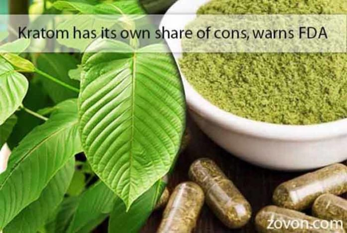 kratom has its own share of cons warns fda