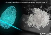 new fingerprint test might tell whether you are using cocaine