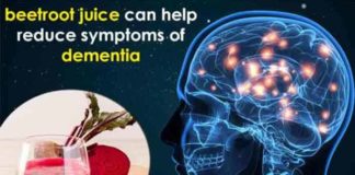 nitrate rich diet and beetroot juice can help reduce symptoms of dementia