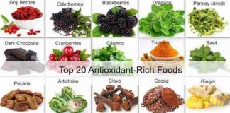 top 20 antioxidant rich foods