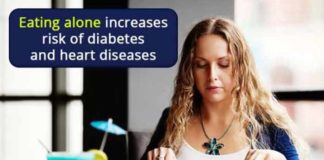 eating alone increases risk of diabetes and heart diseases