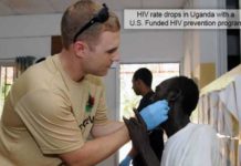 HIV rate drops in Uganda with a U.S. Funded HIV prevention program HIV rate drops in uganda