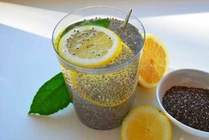 lime chia detox water