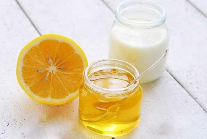 milk honey and lemon juice mask