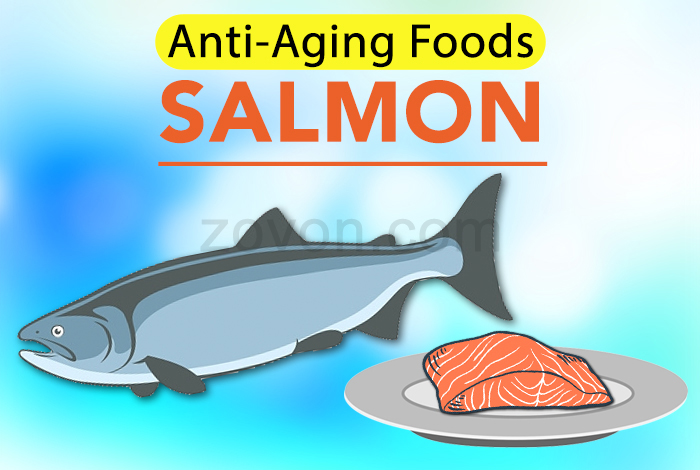 Salmon to prevent aging