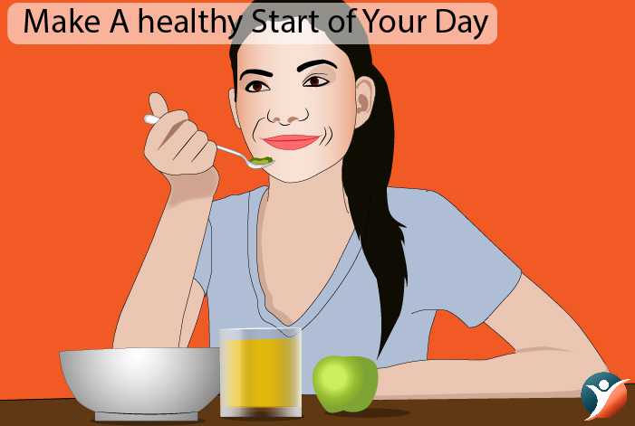 healthy start of your day during diabetes