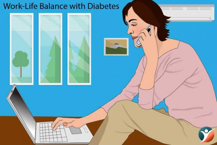 how to manage work life balance with diabetes