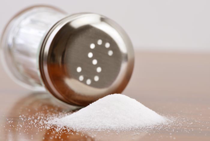 sprinkling salt over your meals