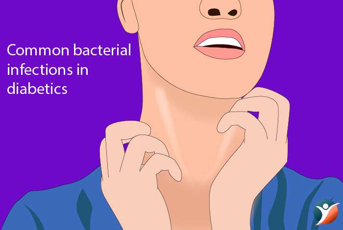 Common bacterial infections in diabetics