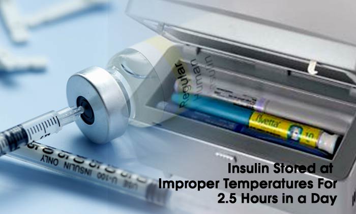 Insulin Stored at Improper Temperatures For 2.5 Hours in a Day